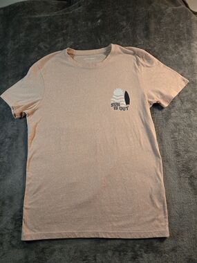 Jack & Jones Light Peach 'Sun Is Out' Short Sleeve Tee